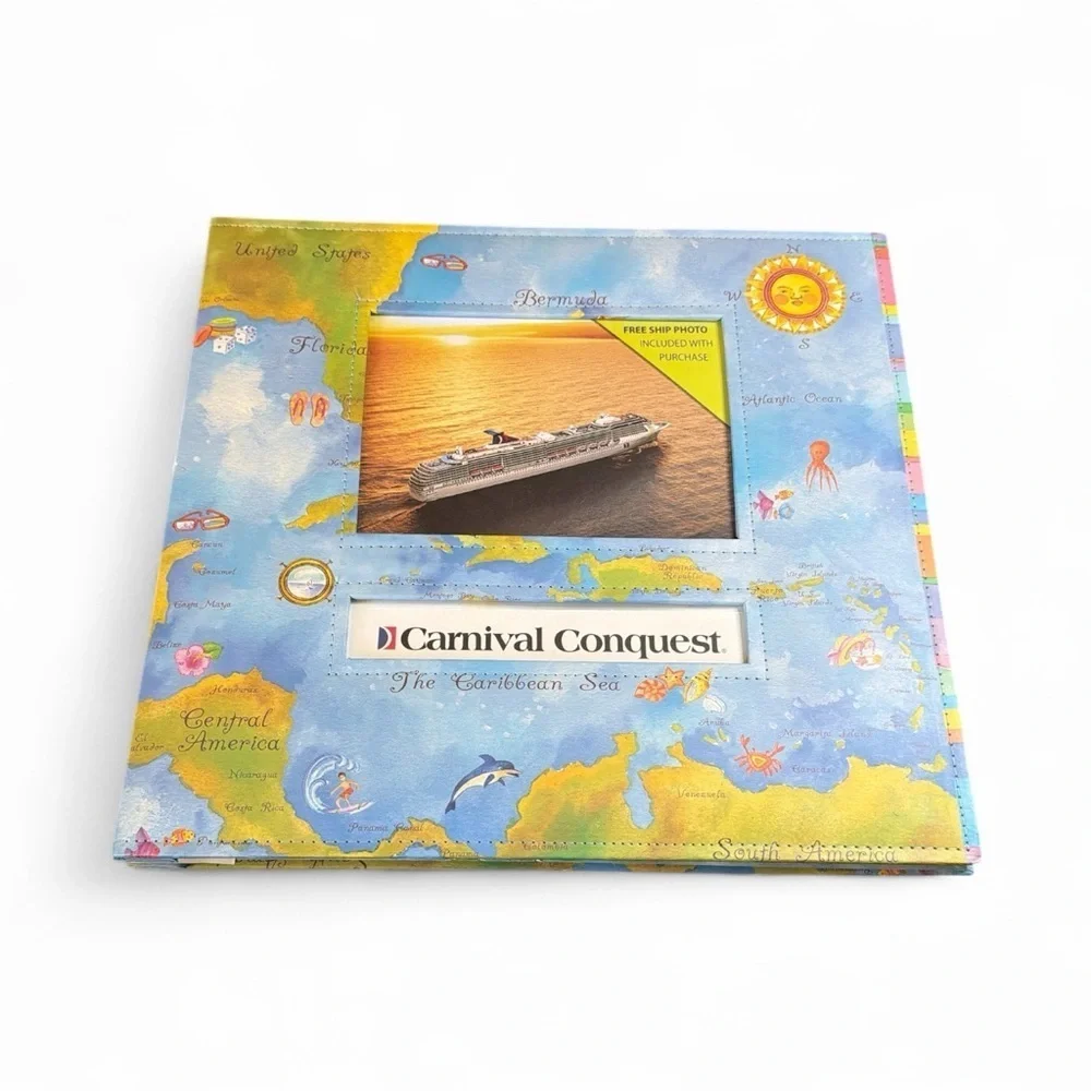 Carnival Conquest Cruise Photo Album - Colorful Map Design - Picture 1 of 3
